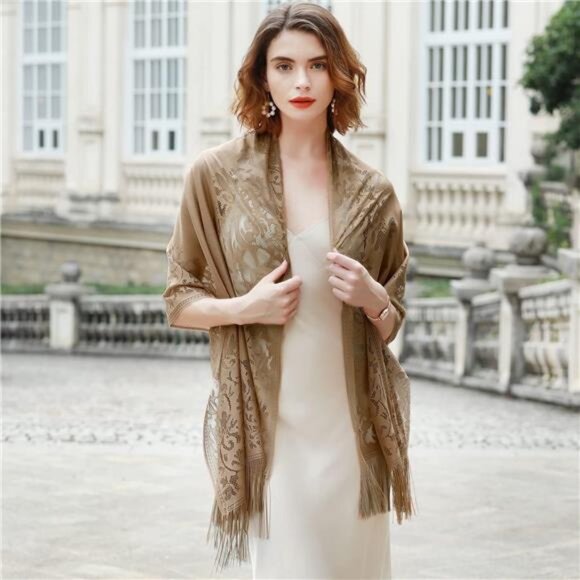 Shawls Wraps for Women Brown - Picture 1 of 5